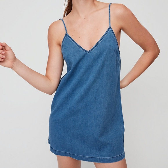 Wilfred free/ Aritzia denim dress - Picture 2 of 7